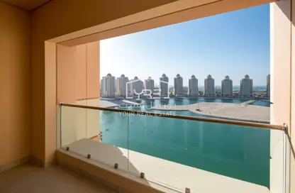 شقة - غرفة نوم - 2 حمامات للايجار في فيفا غرب - فيفا بحرية - جزيرة اللؤلؤة - الدوحة