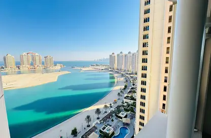 Apartment - 2 Bedrooms - 3 Bathrooms for rent in Viva Central - Viva Bahriyah - The Pearl Island - Doha