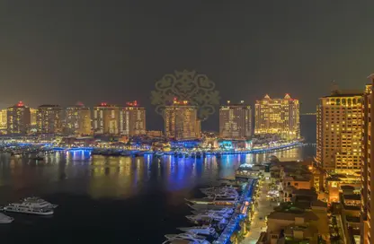 Apartment - 1 Bedroom - 2 Bathrooms for rent in West Porto Drive - Porto Arabia - The Pearl Island - Doha