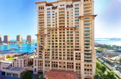 Apartment - 1 Bedroom - 2 Bathrooms for rent in East Porto Drive - Porto Arabia - The Pearl Island - Doha
