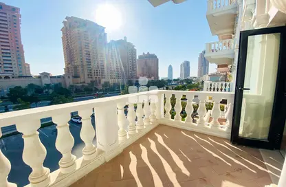 Balcony image for: Apartment - 3 Bedrooms - 4 Bathrooms for rent in Carnaval - Qanat Quartier - The Pearl Island - Doha, Image 1