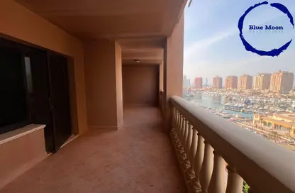 Apartment - 1 Bedroom - 2 Bathrooms for rent in West Porto Drive - Porto Arabia - The Pearl Island - Doha