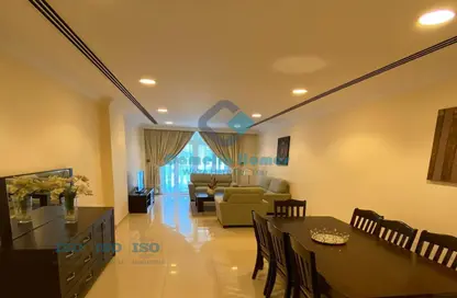 Living / Dining Room image for: Apartment - 3 Bedrooms - 3 Bathrooms for rent in Anas Street - Fereej Bin Mahmoud North - Fereej Bin Mahmoud - Doha, Image 1