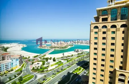 شقة - غرفة نوم - 2 حمامات للايجار في برج 13 - بورتو أرابيا - جزيرة اللؤلؤة - الدوحة
