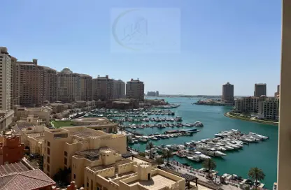 Apartment - 1 Bedroom - 2 Bathrooms for rent in Tower 1 - Porto Arabia - The Pearl Island - Doha