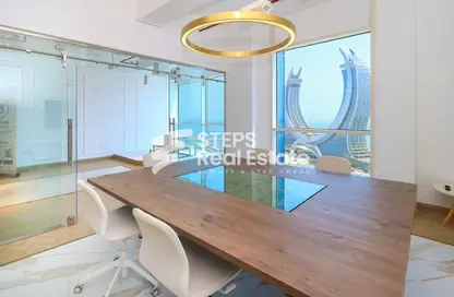 Office Space - Studio - 2 Bathrooms for rent in Burj Al Marina - Marina District - Lusail