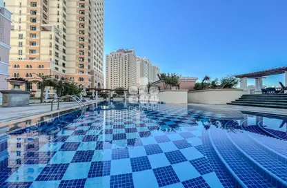 Pool image for: Apartment - 2 Bedrooms - 3 Bathrooms for rent in Viva East - Viva Bahriyah - The Pearl Island - Doha, Image 1