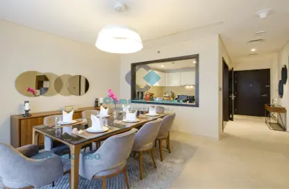 Dining Room image for: Duplex - 2 Bedrooms - 2 Bathrooms for rent in Al Jazeera Street - Fereej Bin Mahmoud North - Fereej Bin Mahmoud - Doha, Image 1