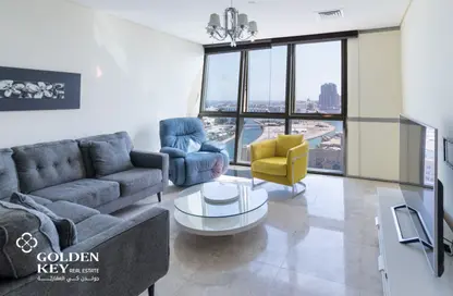 Apartment - 2 Bedrooms - 4 Bathrooms for rent in Zig Zag Tower A - Zig Zag Towers - West Bay - Doha