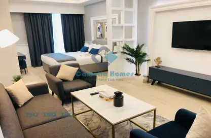 Living Room image for: Apartment - 1 Bathroom for rent in Anas Street - Fereej Bin Mahmoud North - Fereej Bin Mahmoud - Doha, Image 1