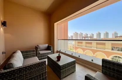 Apartment - 3 Bedrooms - 4 Bathrooms for rent in Viva Central - Viva Bahriyah - The Pearl Island - Doha