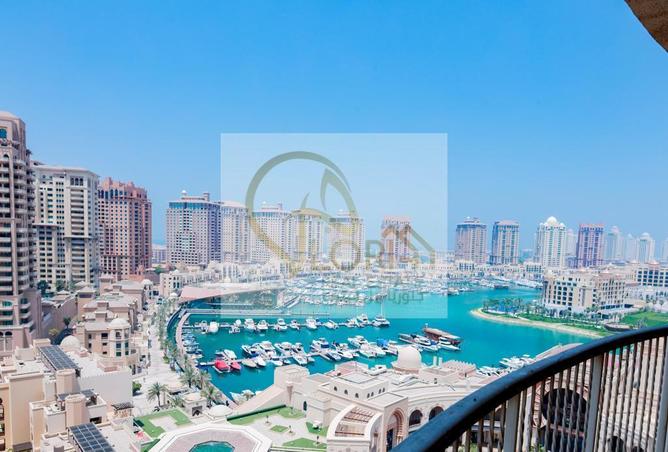Apartment - 3 Bedrooms - 4 Bathrooms for sale in Tower 6 - Porto Arabia - The Pearl Island - Doha