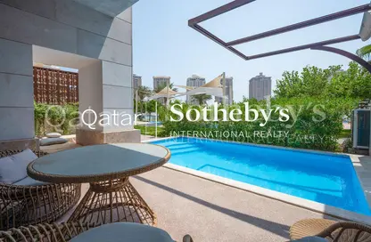 تاون هاوس - غرفة نوم - 1 حمام للايجار في The St. Regis Marsa Arabia Island - Marsa Arabia - جزيرة اللؤلؤة - الدوحة