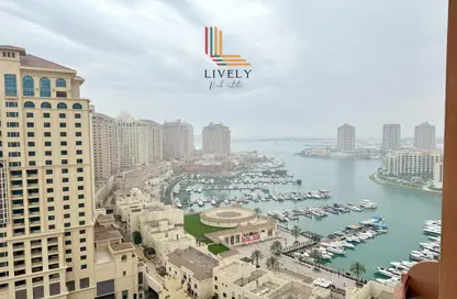 شقة - غرفة نوم - 2 حمامات للايجار في طريق بورتو الشرقي - بورتو أرابيا - جزيرة اللؤلؤة - الدوحة