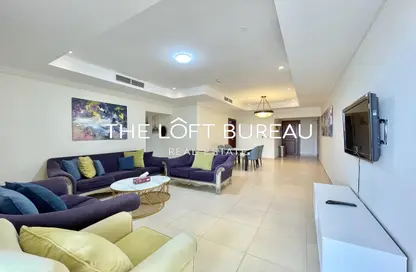 Apartment - 2 Bedrooms - 2 Bathrooms for rent in West Porto Drive - Porto Arabia - The Pearl Island - Doha