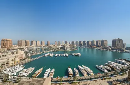 شقة - غرفة نوم - 2 حمامات للايجار في طريق بورتو الشرقي - بورتو أرابيا - جزيرة اللؤلؤة - الدوحة