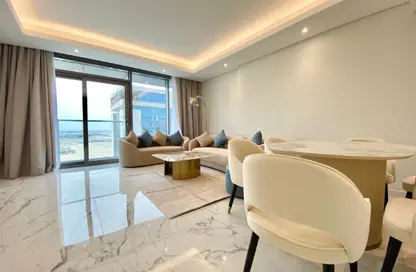 Apartment - 1 Bedroom - 2 Bathrooms for rent in Marina Tower 23 - Marina District - Lusail