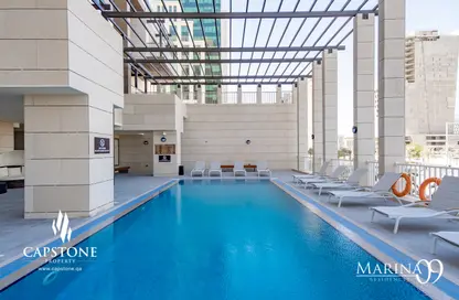 Pool image for: Apartment - 3 Bedrooms - 3 Bathrooms for rent in Marina 9 Residences - Marina District - Lusail, Image 1