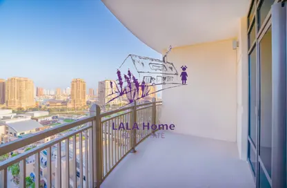 شقة - غرفة نوم - 1 حمام للايجار في ابراج باي - منطقة الأبراج - جزيرة اللؤلؤة - الدوحة