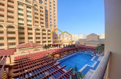 Apartment - 1 Bedroom - 2 Bathrooms for rent in East Porto Drive - Porto Arabia - The Pearl Island - Doha