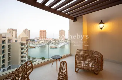 Balcony image for: Penthouse - 3 Bedrooms - 5 Bathrooms for sale in The Pearl Island - Doha, Image 1
