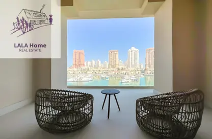 شقة - غرفة نوم - 2 حمامات للايجار في The St. Regis Marsa Arabia Island - Marsa Arabia - جزيرة اللؤلؤة - الدوحة