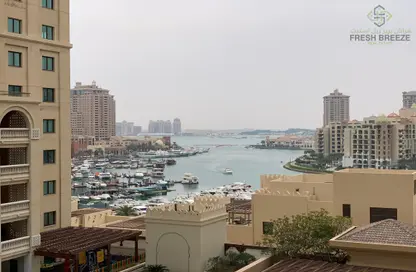شقة - غرفة نوم - 2 حمامات للايجار في بوابة المارينا - بورتو أرابيا - جزيرة اللؤلؤة - الدوحة