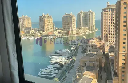 Apartment - 1 Bedroom - 2 Bathrooms for sale in Tower 5 - Porto Arabia - The Pearl Island - Doha