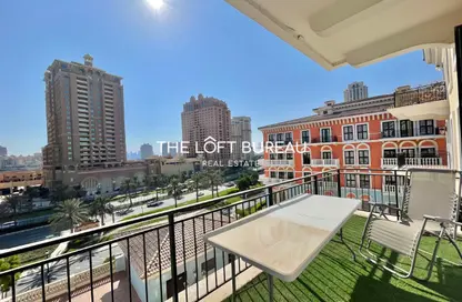 Apartment - 1 Bedroom - 2 Bathrooms for rent in Nobili - Qanat Quartier - The Pearl Island - Doha