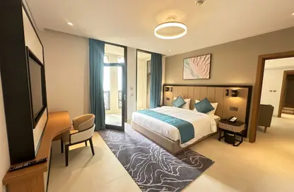 شقة - 2 غرف نوم - 2 حمامات للايجار في البلاج الجنوبي - البلاج - جزيرة اللؤلؤة - الدوحة