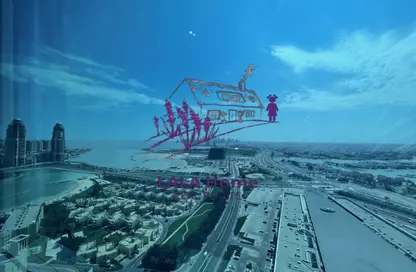 شقة - 2 غرف نوم - 2 حمامات للايجار في برج زجزاج  ا - أبراج زجزاج - الخليج الغربي - الدوحة