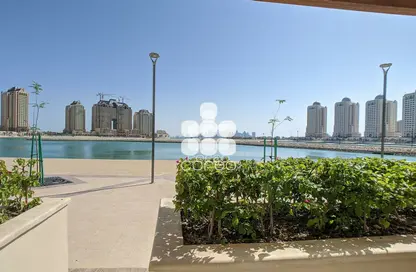 Water View image for: Duplex - 1 Bedroom - 2 Bathrooms for rent in Viva Central - Viva Bahriyah - The Pearl Island - Doha, Image 1