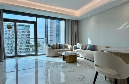 شقة - 2 غرف نوم - 3 حمامات للايجار في برج مارينا 23 - منطقة المارينا - الوسيل شقة - 2 غرف نوم - 3 حمامات للايجار في برج مارينا 23 - منطقة المارينا - الوسيل