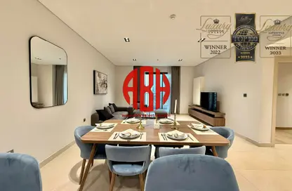 Apartment - 2 Bedrooms - 3 Bathrooms for rent in Marina Tower 02 - Marina District - Lusail