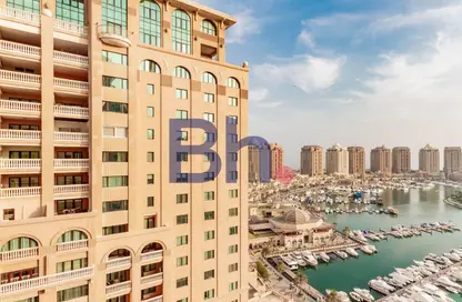 Apartment - 1 Bedroom - 2 Bathrooms for rent in West Porto Drive - Porto Arabia - The Pearl Island - Doha