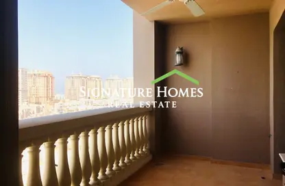 Apartment - 1 Bedroom - 2 Bathrooms for rent in Tower 5 - Porto Arabia - The Pearl Island - Doha