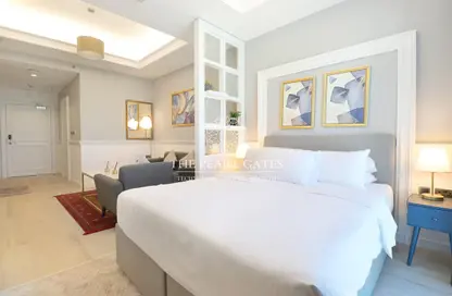 Room / Bedroom image for: Apartment - 1 Bathroom for sale in Al Sadd - Doha, Image 1