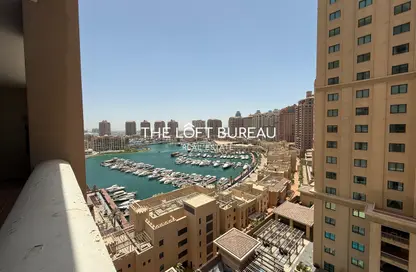 شقة - 2 غرف نوم - 3 حمامات للايجار في طريق بورتو الغربي - بورتو أرابيا - جزيرة اللؤلؤة - الدوحة