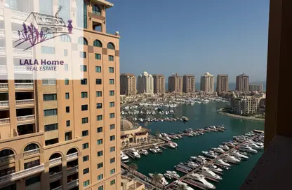 Apartment - 1 Bedroom - 2 Bathrooms for rent in East Porto Drive - Porto Arabia - The Pearl Island - Doha