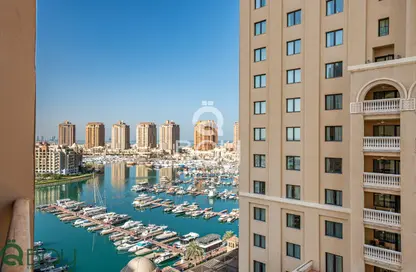 Apartment - 1 Bedroom - 2 Bathrooms for rent in Tower 27 - Porto Arabia - The Pearl Island - Doha