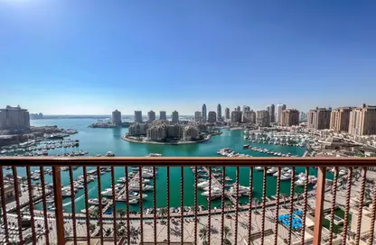 Apartment - 1 Bedroom - 2 Bathrooms for rent in East Porto Drive - Porto Arabia - The Pearl Island - Doha