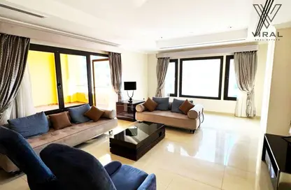 Apartment - 1 Bedroom - 3 Bathrooms for rent in One Porto Arabia - Porto Arabia - The Pearl Island - Doha