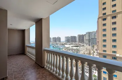 Apartment - 1 Bedroom - 2 Bathrooms for rent in West Porto Drive - Porto Arabia - The Pearl Island - Doha