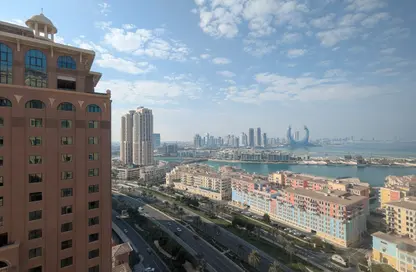 شقة - غرفة نوم - 2 حمامات للايجار في طريق بورتو الغربي - بورتو أرابيا - جزيرة اللؤلؤة - الدوحة