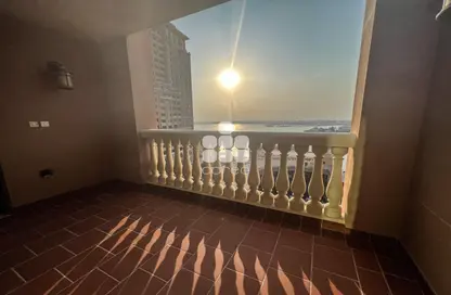 Terrace image for: Apartment - 1 Bedroom - 1 Bathroom for rent in Burj Eleganté - Porto Arabia - The Pearl Island - Doha, Image 1