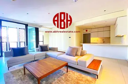 Living Room image for: Apartment - 2 Bedrooms - 3 Bathrooms for rent in Al Kahraba 3 - Al Kahraba - Msheireb Downtown Doha - Doha, Image 1