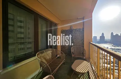 Apartment - 1 Bedroom - 2 Bathrooms for rent in West Porto Drive - Porto Arabia - The Pearl Island - Doha