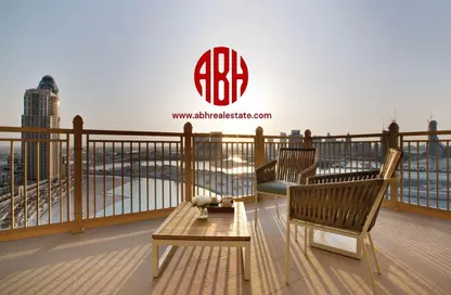 Terrace image for: Penthouse - 2 Bedrooms - 3 Bathrooms for rent in Abraj Bay - Abraj Quartiers - The Pearl Island - Doha, Image 1