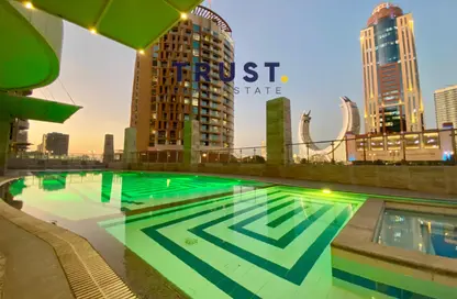 Apartment - 2 Bedrooms - 2 Bathrooms for rent in Marina Tower 21 - Marina District - Lusail
