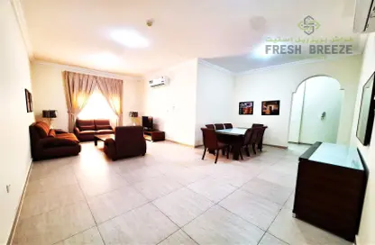 Living / Dining Room image for: Apartment - 3 Bedrooms - 3 Bathrooms for rent in Al Sadd - Doha, Image 1